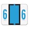 Smead Labels, Color Coded, 6, Roll, Blue 67376 - alternate 1